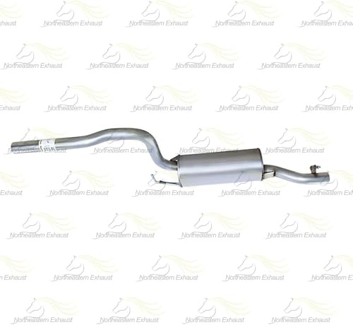 Exhaust Front Muffler Compatible with Ford Focus 2003-2007 2.0L | Stainless Steel | Northeastern Exhaust | Includes Clamps and Hangers | Direct-Fit Replacement