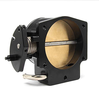 92mm Throttle Body Assembly Compatible with LS LS1 LS3 LS6 LSX Engine 4 Bolt Aluminum Black - size: 92MM Black