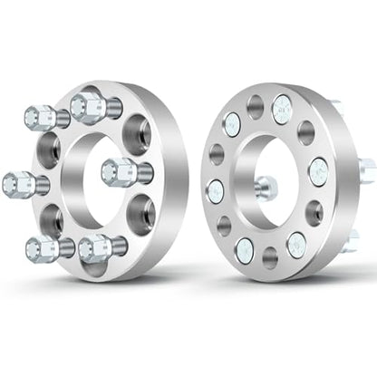OCPTY 6x4.5 to 6x4.5 Wheel Spacers Adapters 1 inch Real Forged Spacers with 1/2" ThreadSize 71.5mm Hub Bore fits 1991-2003 for Dakota 2PCS