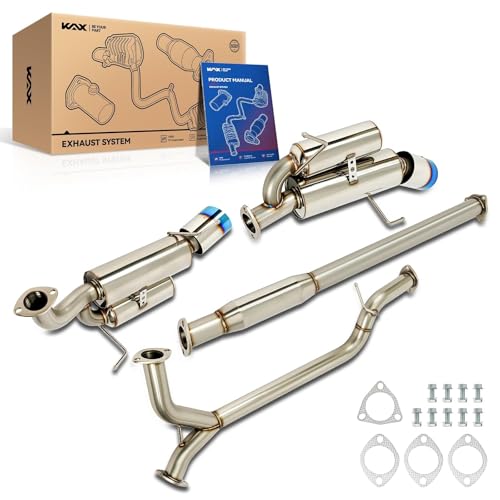 KAX Cat Back Exhaust System Compatible with 2004-2008 Acura TSX - size: 2004-2008 Acura TSX