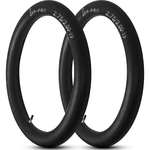 AR-PRO (2-Pack) 2.75/3.00-19" Heavy Duty Dirt Bike Inner Tubes with TR4 Valve Stem for 70/100-19, 80/100-19 19" Dirt Pit Tires, Compatible with Surron, Talaria, Segway, UltraBee and More - size: 2.75/3.00-19 (70/100-19), TR4 Valve
