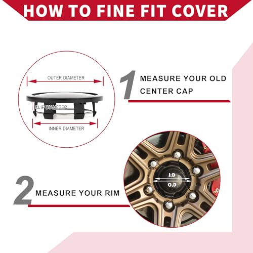 Universal Car Wheel Center Hub Cap/Rim Cover Hub Caps/for Most Cars/Snap-in Plastic 76mm 2.99" OD / 4 Pcs Black