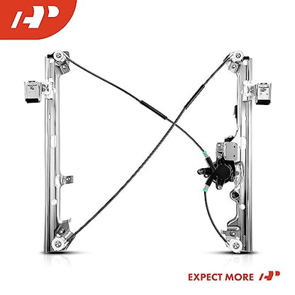 A-Premium Front Driver Side Power Window Regulator with Motor - size: Front Driver Side (LH)