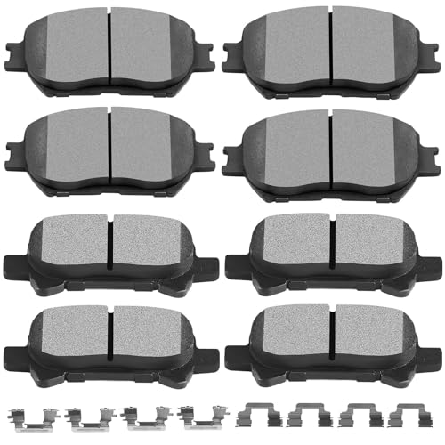 SCITOO D828 D908 Front Rear Disc Brake Pads Sets Fit For Toyota For Camry - size: Front D908 + Rear D828