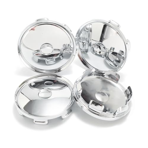 4Pcs 2.7in / 68.5mm Chrome Center Caps 2.52in ID Snap-On - size: OD 68.5MM , ID 64MM