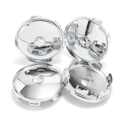 4Pcs 2.7in / 68.5mm Chrome Center Caps 2.52in ID Snap-On - size: OD 68.5MM , ID 64MM