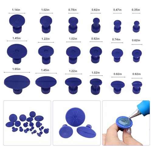 Dent Puller Tabs,132PCS Car Body Dent Removal Pulling Tabs,Paintless Repair Tool,Glue Tabs for Automobile Dent Repair Hail Damage Removal Tools - style: 132PCS