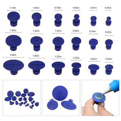 Dent Puller Tabs,132PCS Car Body Dent Removal Pulling Tabs,Paintless Repair Tool,Glue Tabs for Automobile Dent Repair Hail Damage Removal Tools - style: 132PCS