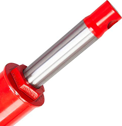 BIG RED T30808 Torin Hydraulic Long Ram Jack with Double Piston Pump and Clevis Base (Fits: Garage/Shop Cranes, Engine Hoists, and More): 8 Ton (16,000 lb) Capacity, Red - size: 8 Ton