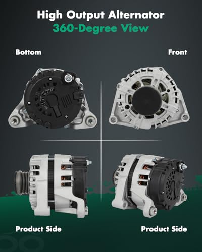 SCITOO 130A New Alternator Fits for Chevrolet for Cruze 2012 2013 2014 2015 - size: Small, style: 11654 Alternator