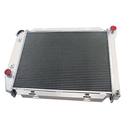 ALLOYWORKS 4 Row All Aluminum Radiator + Shroud Fan + Relay For 1967 1968 1969 Ford Thunderbird LTD Galaxie V8 GAS Engines AT MT