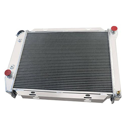 ALLOYWORKS 4 Row All Aluminum Radiator + Shroud Fan + Relay For 1967 1968 1969 Ford Thunderbird LTD Galaxie V8 GAS Engines AT MT