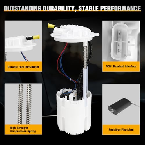Nilight Fuel Pump Assembly E7270M for Ram 1500 2011-2017 V8 5.7L, V6 3.7L - size: Ram 1500 2011-2017 E7270M