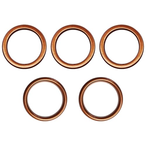 5Pcs Pit Dirt Bike Exhaust Crush Gasket for Honda CG125 150cc 200cc Motorcycle Exhaust Muffler Pipe Gaskets for Pit Dirt Motorbike ATV Quad 4 Wheeler (30mm ID 40mm OD)