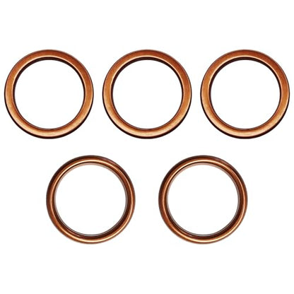 5Pcs Pit Dirt Bike Exhaust Crush Gasket for Honda CG125 150cc 200cc Motorcycle Exhaust Muffler Pipe Gaskets for Pit Dirt Motorbike ATV Quad 4 Wheeler (30mm ID 40mm OD)