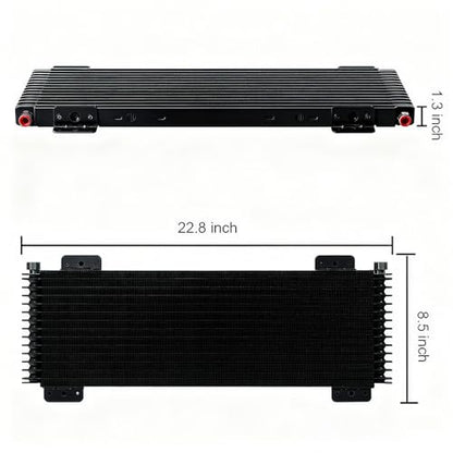 40k Transmission Oil Cooler Kit #LPD47391 (black) - color: black