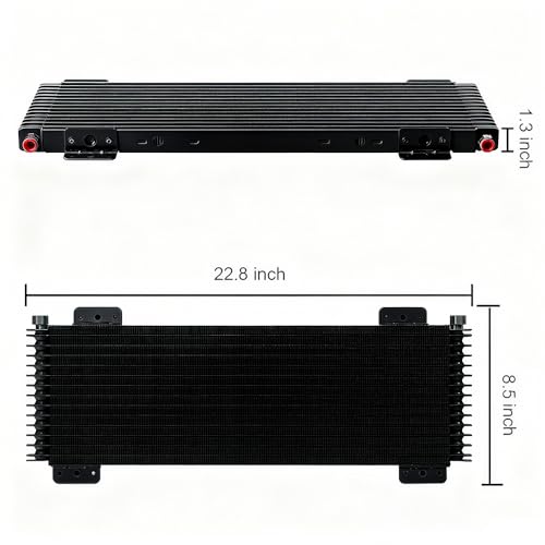 40k Transmission Oil Cooler Kit #LPD47391 (black) - color: black