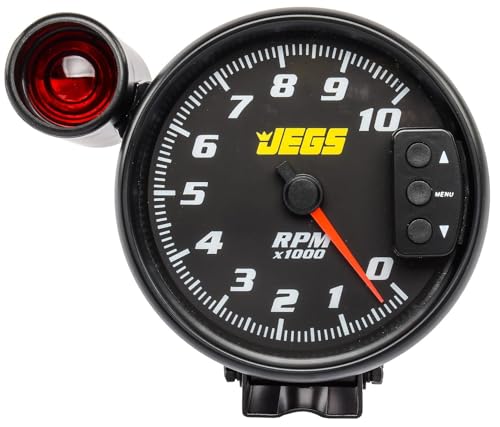 5 in. Tachometer with Shift Light and Peak RPM Memory Recall, 0-10,000 RPM