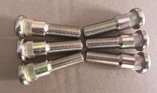 6pcs Drive in Trailer Wheel Hub Stud 9/16-18 x 2.28 in. UHL 0.686 in Knurl Replacement for 7-132 Dexter 5200 6000 7000 lb Hubs