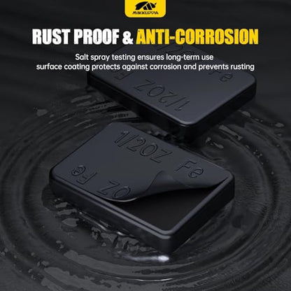 MIKKUPPA 1/2oz Adhesive Stick on Wheel Weights Black 0.5oz, 252oz/Box - color: Black, size: 504 PCS