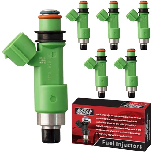 Set of 6 Fuel Injectors 16611AA740 FJ1079 Replacement - size: FJ1079