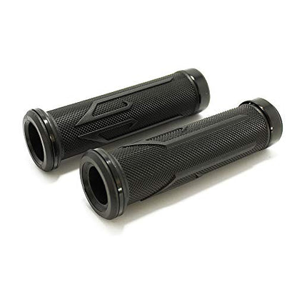 Black Motorcycle 7/8" Hand Grips Handle BAR Gel for Yamaha YZF 600 R1 R1M R6 R6S(Red) - color: Black