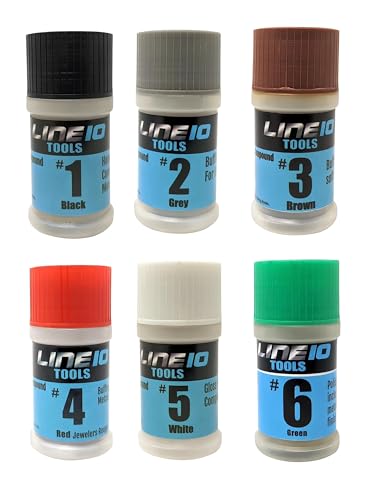 6pc Metal Polishing Compound Set, Small 2oz Buffing Bars for All Metals - size: 6 Pack, Small