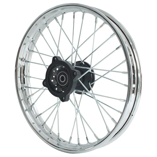 Wheel Rim Hub Compatible for 70CC 90CC 110CC 125CC 140CC 150CC 160CC Off Road Motocross Pit Dirt Rocket Bike (Silver, 60/100-14" 15mm) - color: Silver, size: 60/100-14" 15mm