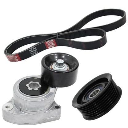 AUCERAMIC 90K-38278D Serpentine Drive Belt Tensioner Pulley Assembly