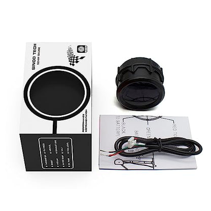 2 Inches 52mm Car Fuel Level Digital Gauge Automobile Blue Backlight Universal Meter (Fuel Gauge)