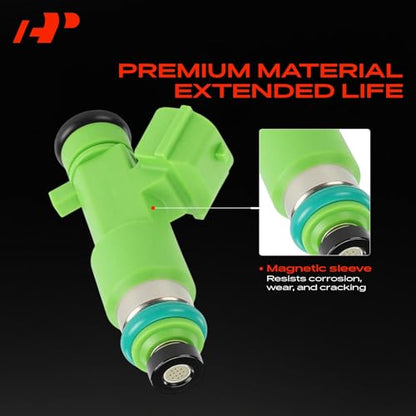 A-Premium 12 Holes Set of 6 Fuel Injectors Compatible with Nissan, INFINITI