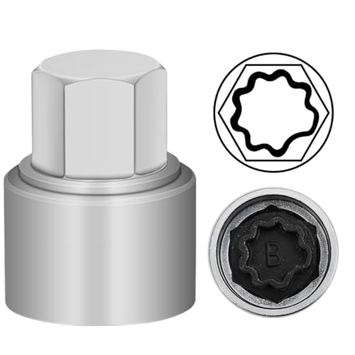 B Wheel Locking Nut Key for Audi, Socket OD 27mm - ID 25mm - size: Socket B