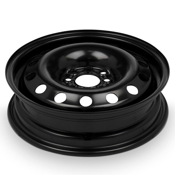 New OEM Replacement Wheel for 2000-2011 Ford Focus Compact Spare 15x4 inch Steel Rim Painted Black Fit T125/80R15 - size: 15x4 inch Wheel