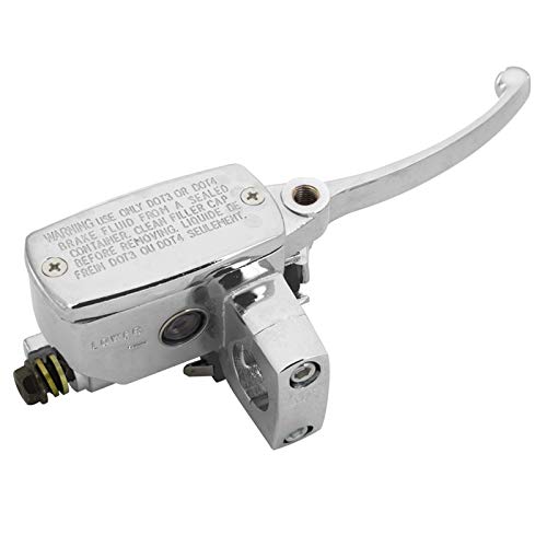Feiteplus 1" Chrome Right Motorcycle ATV Handlebar Brake Master Cylinder Clutch Lever
