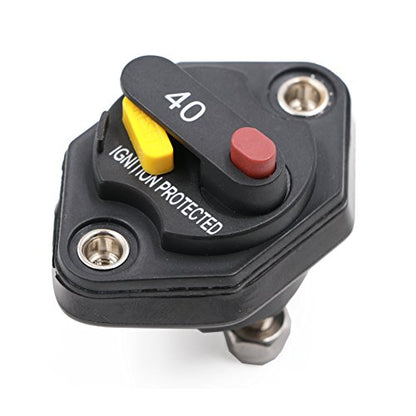 40 Amp Circuit Breaker with Manual Reset Button Switchable - color: Panel Mount, size: 40A