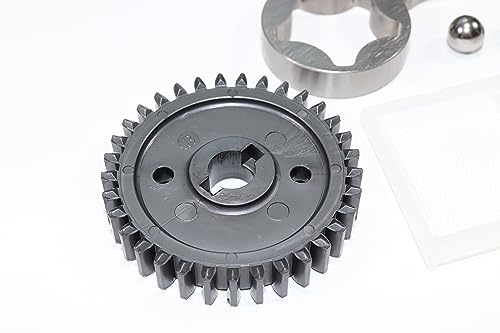 Oil Pump Kit Compatible with Kawasaki Mule 2510/3010 / 4010 (KAF620) with Filter/Rotors/Spur Gear/Springs/Shaft/Dowl Pins