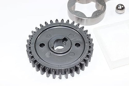 Oil Pump Kit Compatible with Kawasaki Mule 2510/3010 / 4010 (KAF620) with Filter/Rotors/Spur Gear/Springs/Shaft/Dowl Pins