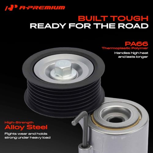 A-Premium Belt Tensioner Assembly with Pulley Compatible with Audi, Porsche