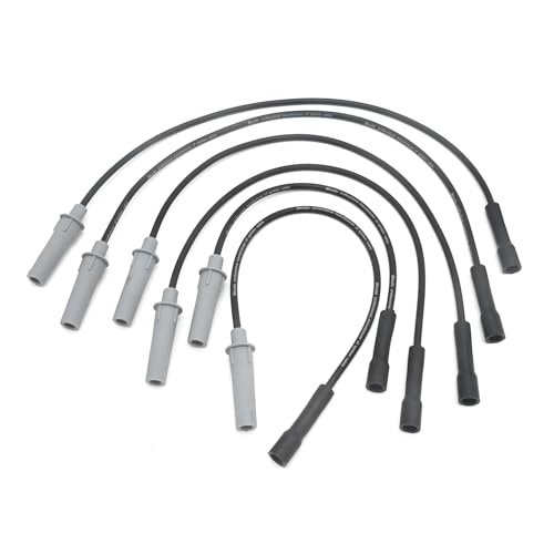 S6-58371 6Pcs Spark Plug Wire Set Ignition Spark Plug Wires Replacement for VW Routan Replacement for Dodge Caravan Replacement for Chrysler Voyager Pacifica