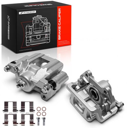 A-Premium Rear Left and Right Side Disc Brake Caliper with Bracket - style: Rear Driver and Passenger