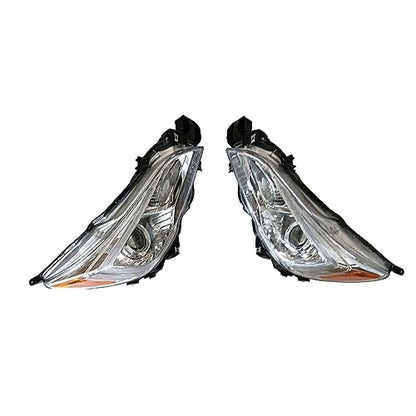 PartsFlow 2PCS Halogen Headlight Chrome Housing Headlamp Left And Right For 2015 2016 2017 Subaru Legacy Outback - color: Chrome Housing Right & Left Side