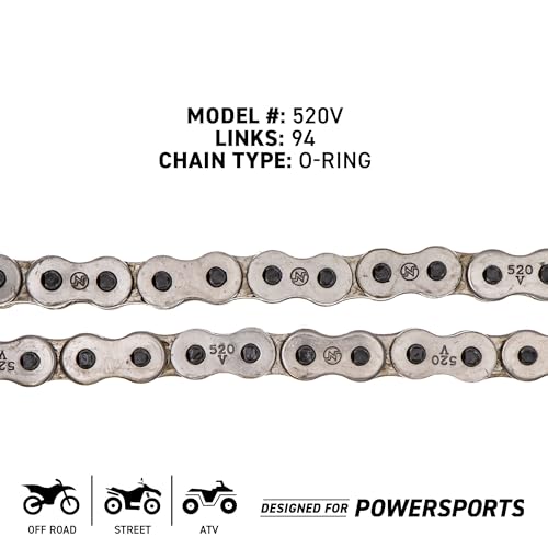 NICHE Drive Sprocket Chain Combo for Honda Sportrax 400 TRX400EX Front 15 Rear 38 Tooth 520V O-Ring 94 Links - size: O-Ring Chain