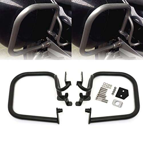 Worldmotop Engine Guard Highway Crash Bar Protector Replacement for BMW R1200RT R 1200RT 2004-2013 (Black, Rear) - size: Rear