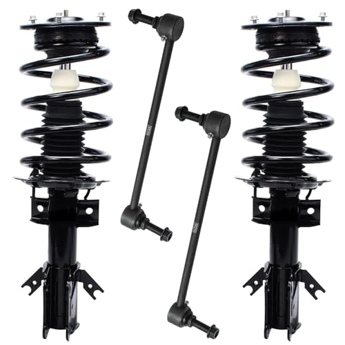 Detroit Axle - FWD Front Struts Sway Bars for 2013-2020 Ford Fusion - size: 4QS2500277/Sway Kit
