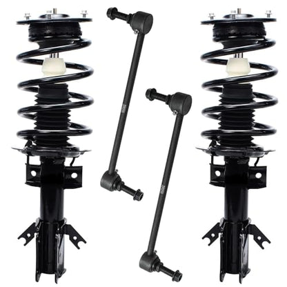 Detroit Axle - FWD Front Struts Sway Bars for 2013-2020 Ford Fusion - size: 4QS2500277/Sway Kit