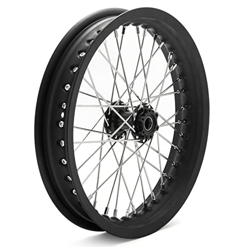 TOFR 14"x2.15" CNC Front Wheel Rim Hub for Surron Sur-Ron Light Bee X LBX - color: Black, size: 14" Front