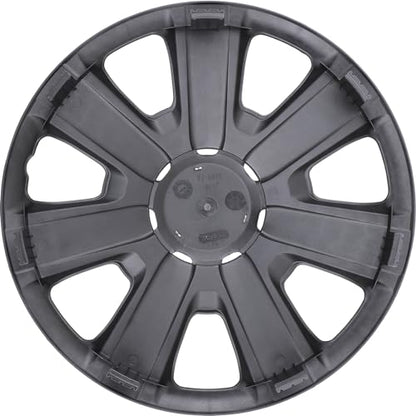 15 Inches Wheel Rim Cover Hubcaps, Hubcap Wheel Cover Replacement - color: 5076-Silver & Black-15