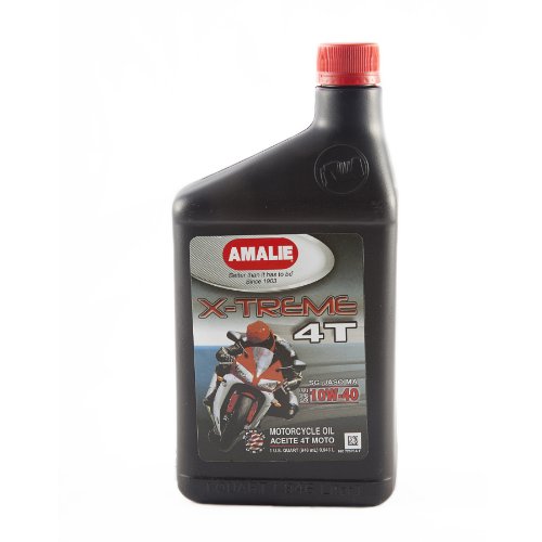 Amalie (72676-56) X-treme 10W-40 4T Motorcycle Oil - 1 Quart Bottle - size: 1 Quart