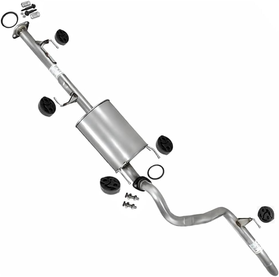 Exhaust Muffler and Tail Pipe System Kit Compatible with Toyota FJ Cruiser 2007-2014 4.0L | Stainless Steel | Northeastern Exhaust | Includes Gaskets, Hangers and Bolt Kit | Direct-Fit Replacement