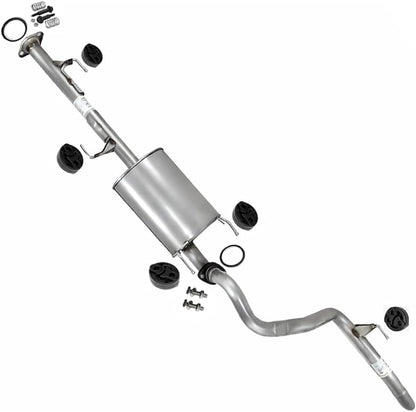 Exhaust Muffler and Tail Pipe System Kit Compatible with Toyota FJ Cruiser 2007-2014 4.0L | Stainless Steel | Northeastern Exhaust | Includes Gaskets, Hangers and Bolt Kit | Direct-Fit Replacement